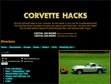 Tablet Screenshot of corvettehacks.com